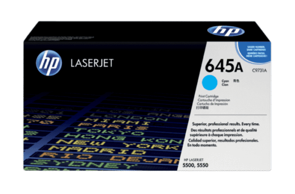 Cartucho de Tóner HP 645A Cian LaserJet Original