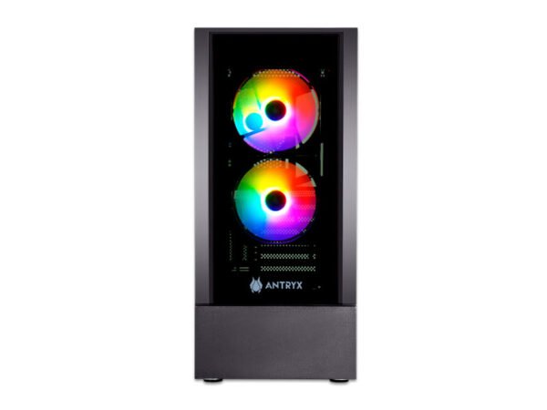 CASE ANTRYX RX-240 B500W FRGB FAN X3 VIDRIO TEMPLADO AC-RX240KFR-500CP S/FUENTE