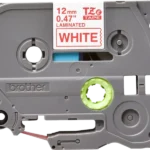 Cinta Brother TZE-232 Rojo sobre Blanco 12mm (1/2″) x 8 mts. - Imagen 2