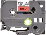 Cinta Brother TZE-451 Negro sobre Rojo 24mm (1″) x 8 mts - Imagen 2