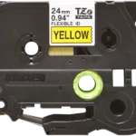 Cinta Brother TZE-FX651 Negro sobre Amarillo 24mm (1″) x 8 mts - Imagen 2
