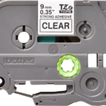 Cinta Brother TZE-S121  Negro sobre Transparente 9mm (3/8″) x 8 mts - Imagen 2