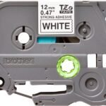 Cinta Brother TZE-S231 Negro sobre Blanco 12mm (1/2″) x 8 mts - Imagen 2