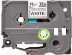Cinta Brother TZE-S241 Negro sobre Blanco 18mm (3/4″) x 8 mts - Imagen 2