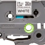 Cinta Brother TZE-S251 Negro sobre Blanco 24mm (1″) x 8 mts - Imagen 2