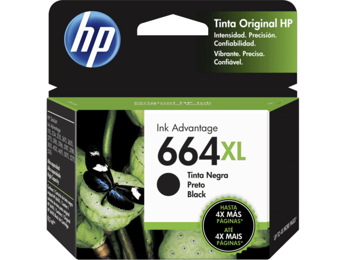 Cartucho de Tinta HP 664XL Negra Original
