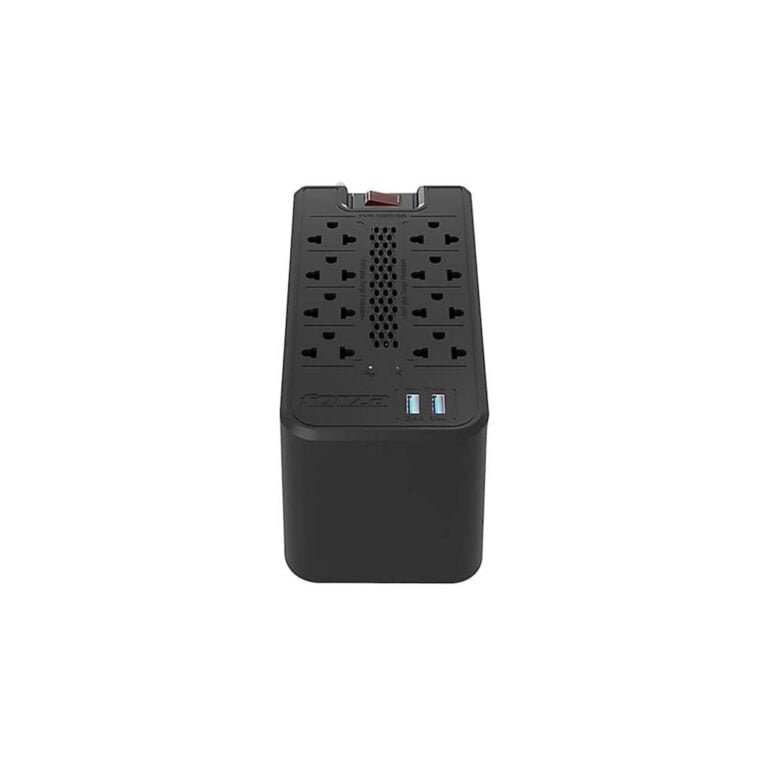 Estabilizador Forza Fvr-1222Usb-Capacidad-1200Va/600W-240V-Black
