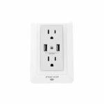 Forza Toma Corriente De Pared Forza-Fwt-2201 2X Nema 5-15R-X2 Ptos Usb Con Luz Nocturna