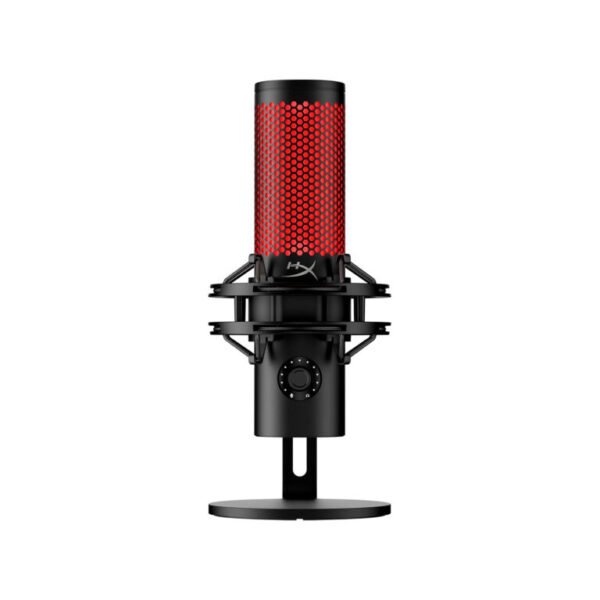 Microfono Gamer HyperX Alambrico Quadcast 2 USB Iluminacion Negro