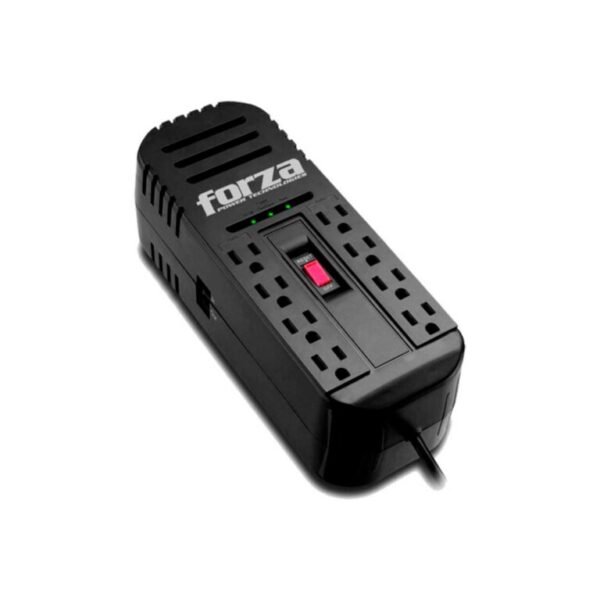 Estabilizador Forza FZ-FVR-2202 8 Tomas/2200VA/1100W 220V Black