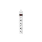 Regleta Forza PS-001W 110/220V 6-Univ NEMA Blanco