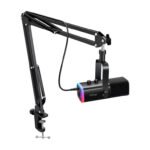 Microfono Gamer Fifine AM8T Con Soporte Brazo Incluido Negro