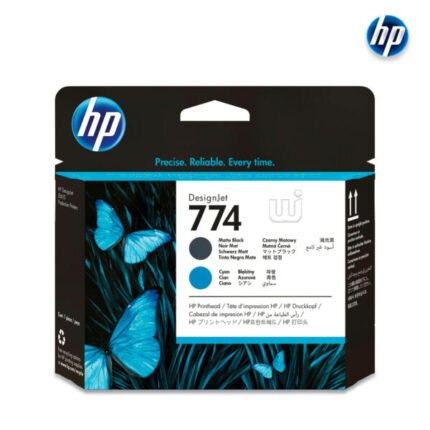Cabezal HP 774 P2W01A Matte Black / Cyan DeskJet Z6810