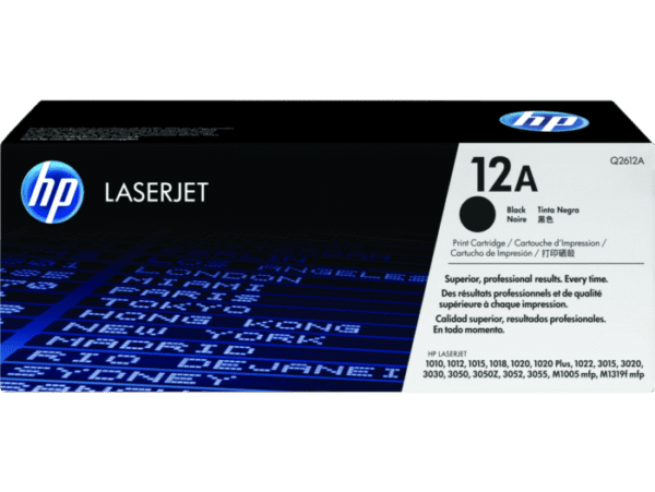 Cartucho de Tóner HP 12A Negro LaserJet Original