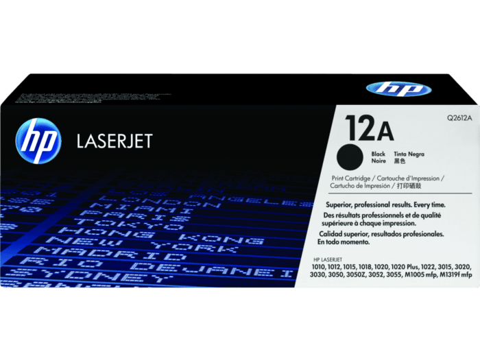 Cartucho de Tóner HP 12A Negro LaserJet Original