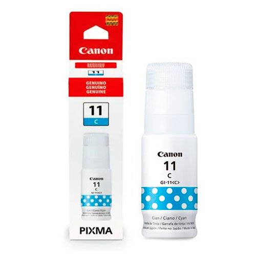 Tinta-Canon-GI-11C-Cyan-70ML-6000 Tinta Canon GI-11C Cyan 70ML 6,000 Pag. Pixma: G2160 G3160 - Imagen 1