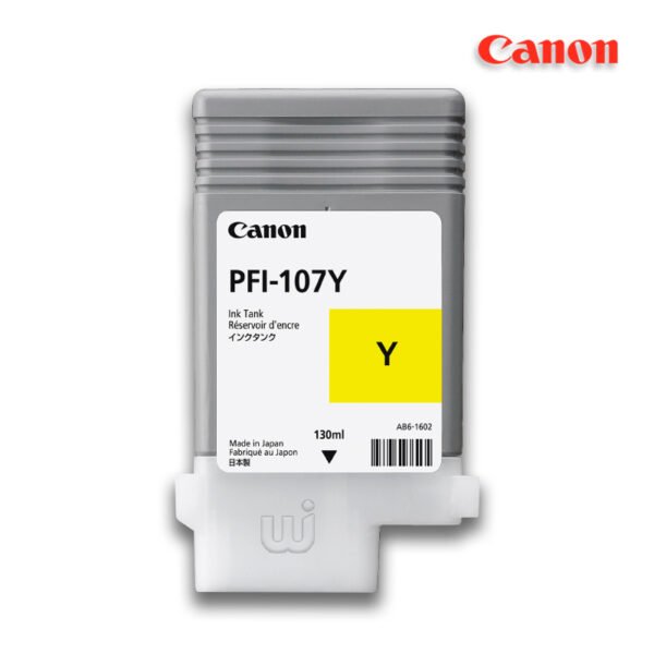 Tinta-Canon-PFI-107Y-Yellow-130ML-iPF680-iPF685-600x600 Tinta Canon PFI-107Y Yellow 130ML iPF680 iPF685 - Imagen 1
