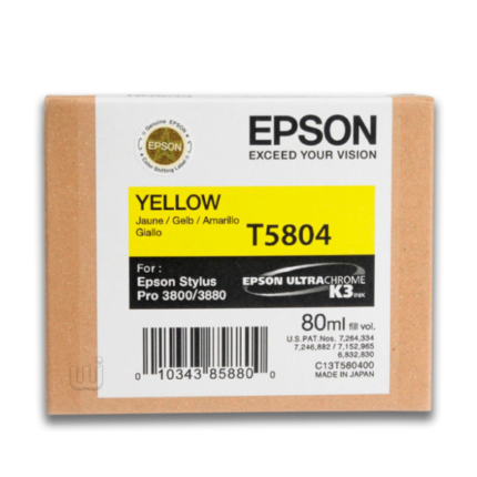 Tinta Epson T580400 Yellow (80ML)  720 Pag