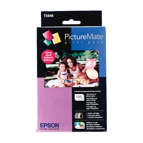 Tinta Epson T5846 PictureMate PM260 + 150 Hojas