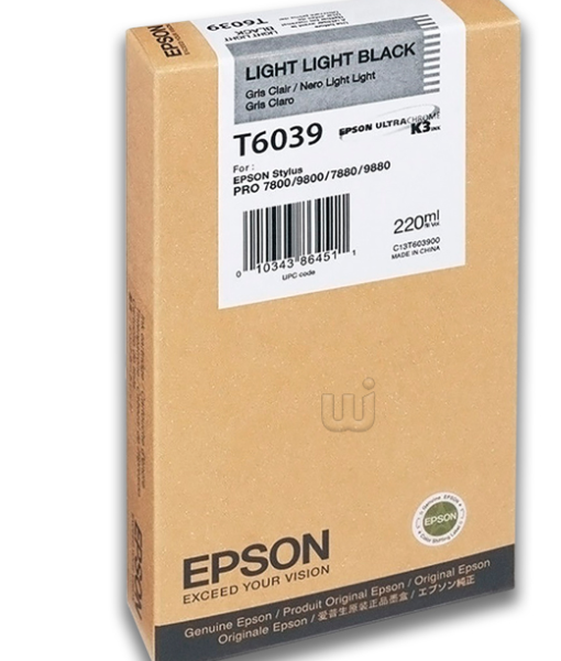 Tinta Epson T603900 Light Light Black (220ML)