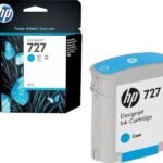 Tinta HP B3P13A (727) Cyan 40ML DesignJet T1500 - Imagen 2