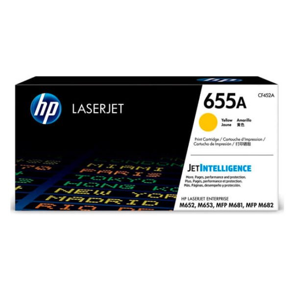 Toner-HP-CF452A-655A-Yellow-10500-Pag-600x600 Tóner HP 655A (CF452A) Yellow 10,500 Pag Color LaserJet Enterprise M652dn - Imagen 1