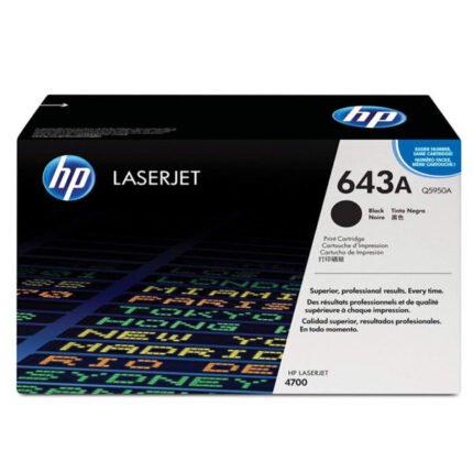 Tóner Hp 643A (Q5950A) Negro 11,000 Pag Color LaserJet 4700