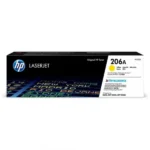 Tóner Hp 206A (W2112A) Yellow 1,250 Pág Color LaserJet Pro M454