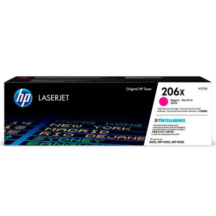 Tóner Hp 206X (W2113X) Magenta 2,450 Pág Color LaserJet Pro M454