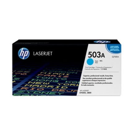 Tóner Hp 503A (Q7581A) Cyan 6,000 Pag LaserJet 3800