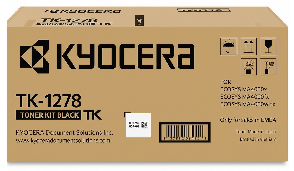 Kyocera TK-1278 / Tóner Negro 12k