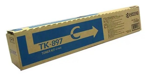 Kyocera TK-897C / Toner Cian 6k