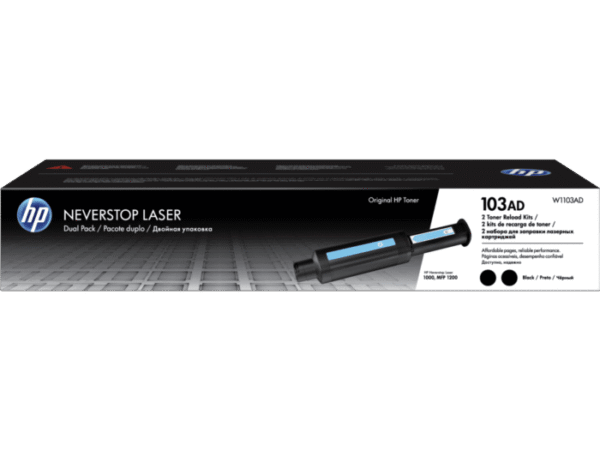 Pack de 2 Kit de Recarga de Tóner HP 103AD Negro Original Laser