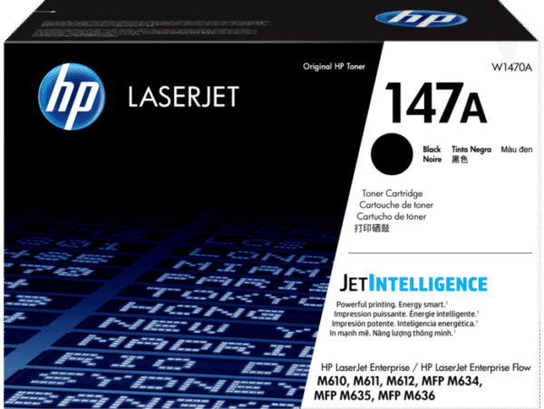 Cartucho de tóner original HP LaserJet 147A negro