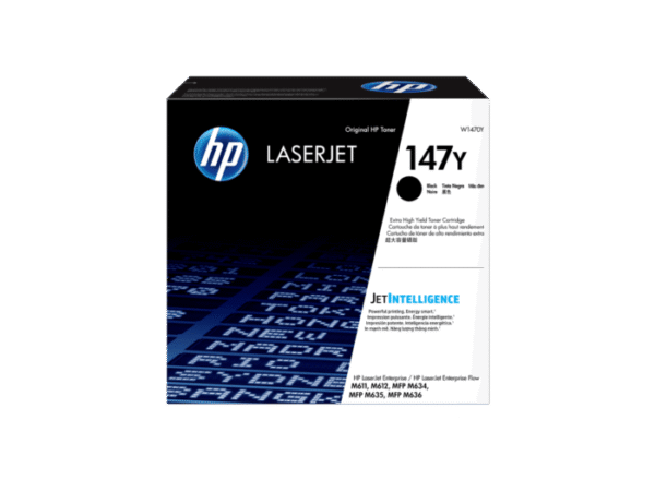 Cartucho HP de tóner original LaserJet 147Y de extra alto rendimiento, negro