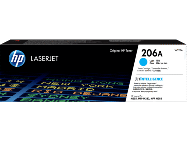 Cartucho de tóner original HP LaserJet 206A cian