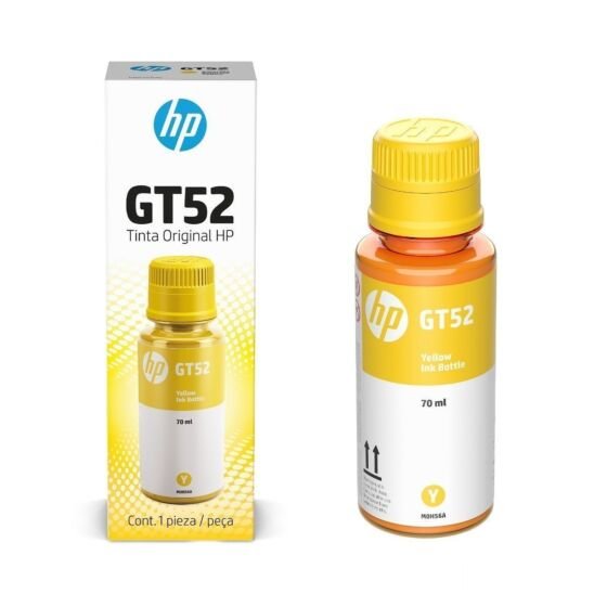 Botella de Tinta HP GT52 Amarilla Original