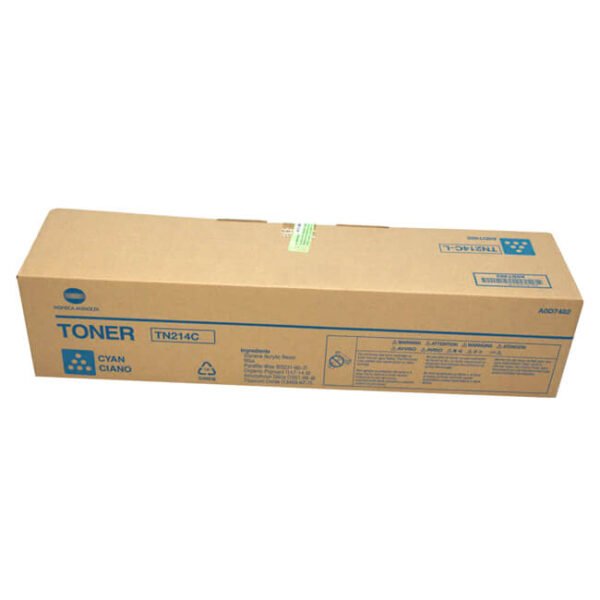 Toner Konica Minolta TN214C Cyan 18,500 páginas