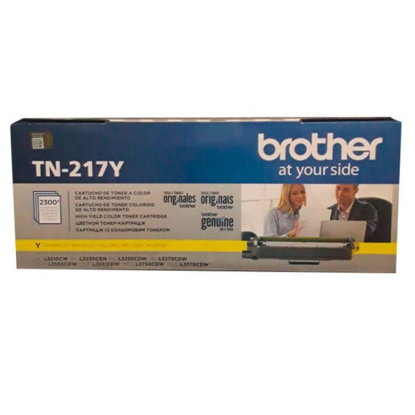 tn-217y-600x600 Toner Brother TN-217Y Yellow 2,300 paginas - Imagen 1