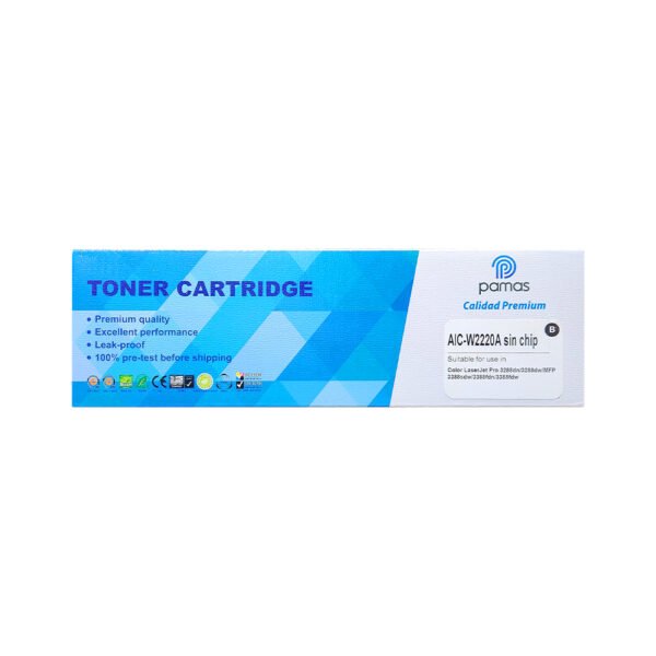 Toner Compatible Pamas Para HP 222A (W2220A) Sin Chip – Negro